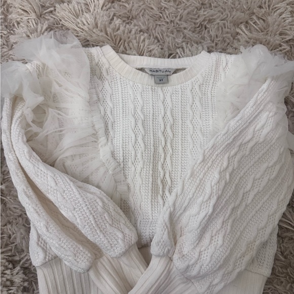 Habitual Cream Cable Knit Sweater - Picture 5 of 5